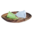 Schale aus Olivenholz, oval, 15 cm